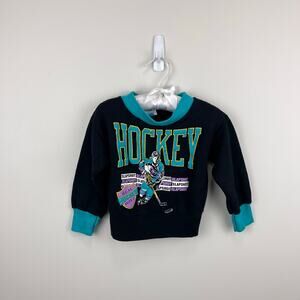 Vintage Spencer's Hockey Sweatshirt Black 2T USA